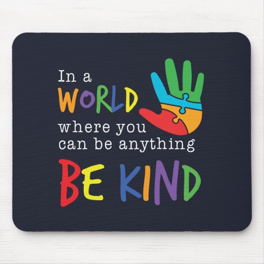 Unterstützung für Autismus in Ihrer Welt Mousepad (Vorne)