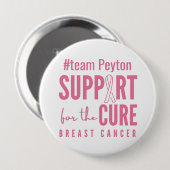 Unterstützung für Brustkrebs-benutzerdefinierten # Button (Vorne & Hinten)