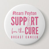 Unterstützung für Brustkrebs-benutzerdefinierten # Button (Vorderseite)