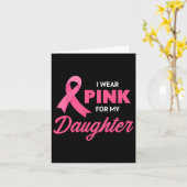 Unterstützung für Brustkrebs ich trage Rosa für me Karte (Gelbe Blume)