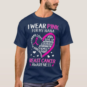 Unterstützung für Brustkrebs ich trage Rosa für me T-Shirt