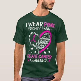 Unterstützung für Brustkrebs ich trage Rosa für me T-Shirt