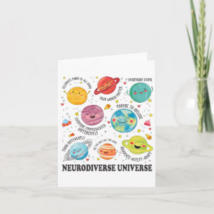 Unterstützung für das Bewusstsein für Neurovielfal Karte