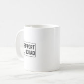 Unterstützung für das Bewusstsein von Squad Orange Kaffeetasse (Vorderseite Links)