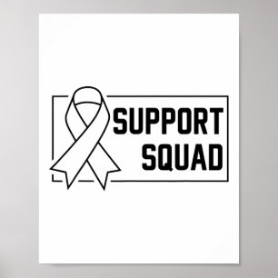 Unterstützung für das Bewusstsein von Squad Orange Poster