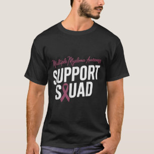 Unterstützung für das Burgundy-Multiples Myelom T-Shirt