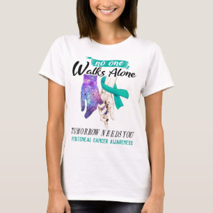 Unterstützung für das peritoneale Krebsbewusstsein T-Shirt