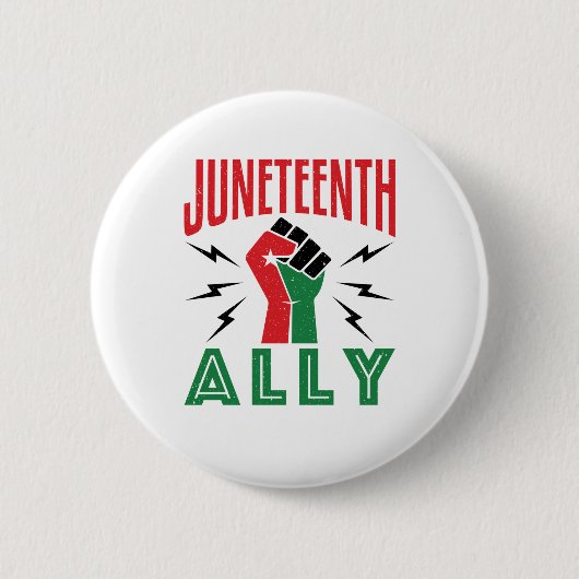 Unterstützung für den 19. Juni Button (Vorderseite)
