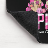 Unterstützung für den Brustkrebs Mousepad (Ecke)