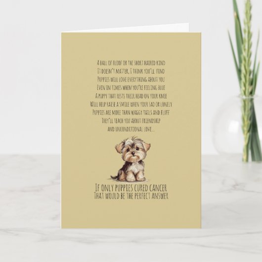 Unterstützung für den Krebs Karte (Vorderseite)