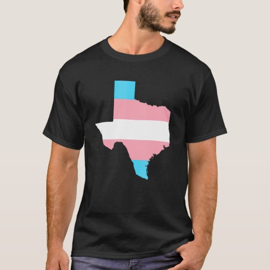 Unterstützung für den Trans Flag Texas LGBt Pride T-Shirt (Vorderseite)