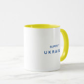 Unterstützung für den ukrainischen Kaffee Tasse (VorderseiteRechts)