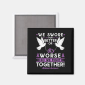 Unterstützung für die Ehefrau von Ehegatten Magnet (Vorderseite/Rückseite)