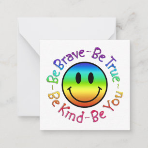 Unterstützung für die Förderung von Smile Face Emo Mitteilungskarte