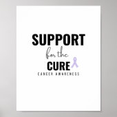 Unterstützung für die Heilung aller Krebsarten Pos Poster (Vorne)