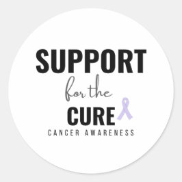 Unterstützung für die Heilung aller Krebsförderer Runder Aufkleber