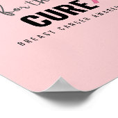 Unterstützung für die Heilung von Brustkrebs Poste Poster (Ecke)