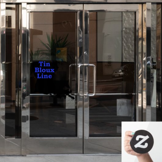 Unterstützung für die Thin Blue Line-Einstellung d Fensteraufkleber (Büro Tür)