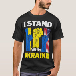 Unterstützung für die Ukraine Ich stehe mit der uk T-Shirt