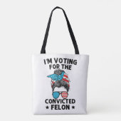 Unterstützung für Donald Trump, 2024 USA Präsident Tasche (Rückseite)