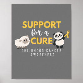 Unterstützung für ein Heilmittel gegen Krebs im Ki Poster