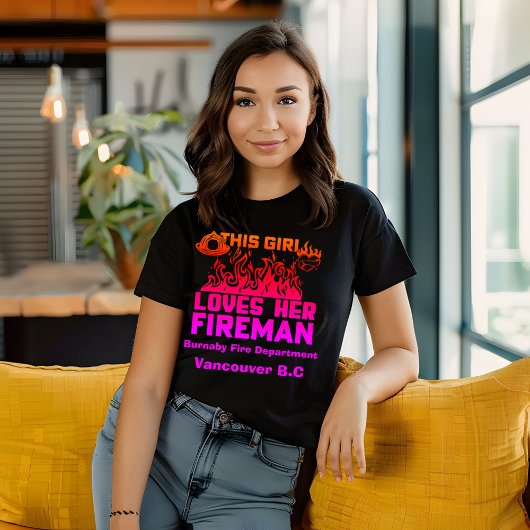 Unterstützung für einen Feuerwehrmann T-Shirt