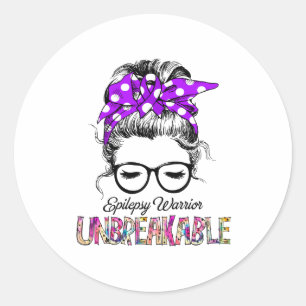 Unterstützung für Epilepsie-Sensibilisierungskampa Runder Aufkleber