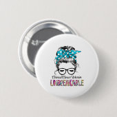 Unterstützung für Gebärmutterhalskrebs Button (Vorne & Hinten)