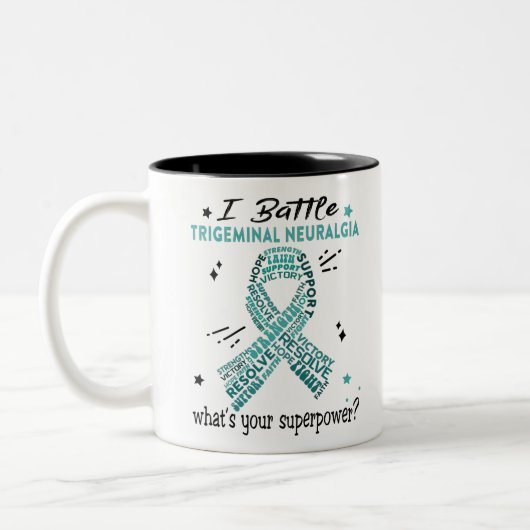 Unterstützung für Geschenke des Trigeminal Neuralg Zweifarbige Tasse (Links)