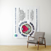 Unterstützung für Gewollt Firmenanmietung - Persön Wandteppich (Beispiel)