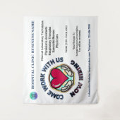 Unterstützung für Gewollt Firmenanmietung - Persön Wandteppich (Vorderseite)