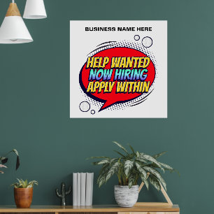 Unterstützung für Gewollt Jobs Jetzt Mitarbeiter e Poster