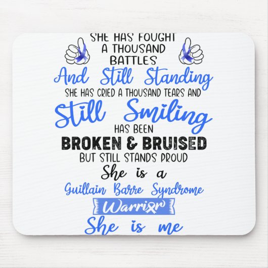 Unterstützung für Guillain Barre Syndrom Kriegerge Mousepad (Vorne)