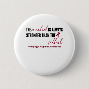 Unterstützung für Hemiplegic Migräne-Bewusstseinss Button