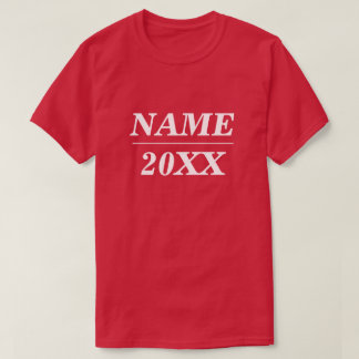 Unterstützung für individuelle Name und Jahr T-Shirt