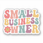Unterstützung für Kleinunternehmer Aufkleber (Vorderseite)