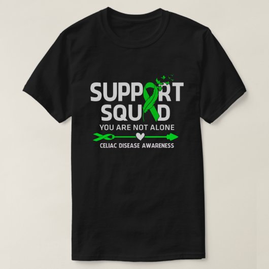 Unterstützung für Krieger Squad Celiac Disease Awa T-Shirt (Design vorne)