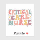 Unterstützung für kritische Betreuung der CCU-Notf Aufkleber (Blatt)