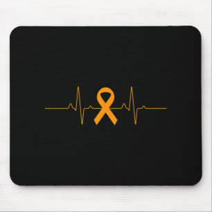 Unterstützung für Leukämie Awareness orange Ribbon Mousepad