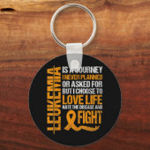 Unterstützung für Leukämie Awareness orange Ribbon Schlüsselanhänger (Vorderseite)