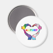 Unterstützung für lGBT-Herzinfarkte Schutz Kinder- Magnet (Vorderseite/Rückseite)