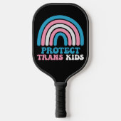 Unterstützung für LGBT-Stolz Schützen von Trans Ki Pickleball Schläger (Vorderseite)