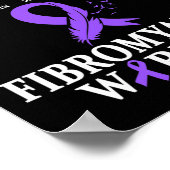 Unterstützung für Lila Ribb durch den Feuerwehrkam Poster (Ecke)