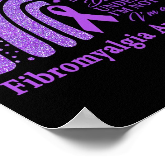 Unterstützung für Lila Ribb durch den Feuerwehrkam Poster (Ecke)