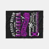 Unterstützung für Lila Sensibilisierung für Bauchs Fleecedecke (Vorderseite (Horizontal))