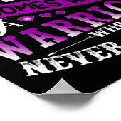 Unterstützung für Lila Sensibilisierung für Bauchs Poster (Ecke)