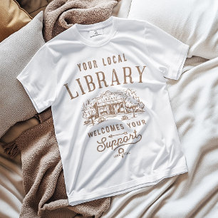Unterstützung für lokale Bibliotheken - Rückwärtse T-Shirt