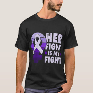 Unterstützung für Opfer häuslicher Gewalt, lila r T-Shirt