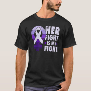 Unterstützung für Opfer häuslicher Gewalt violette T-Shirt