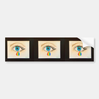 Unterstützung für Orlando-RegenbogenTeardrop - Autoaufkleber